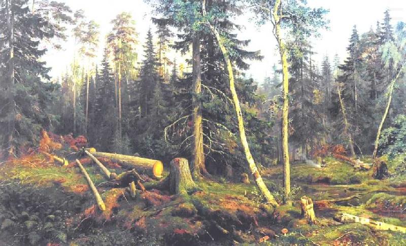 Ivan Shishkin Cutting of Wood china oil painting image